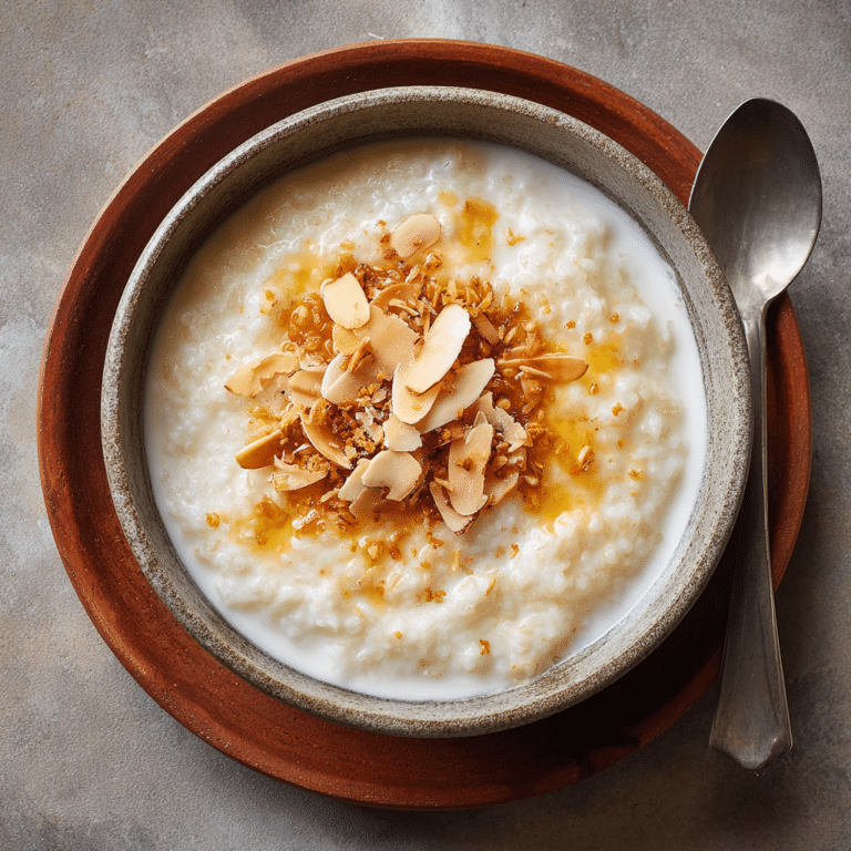 Creamy Coconut Rice Porridge for a Cozy Morning Start Recipe