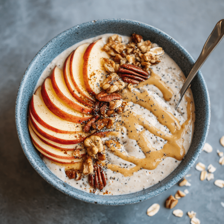 Apple Maple Tahini Oat Cream Recipe