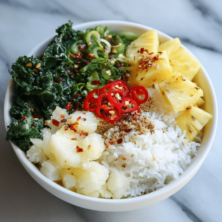 Pineapple Coconut Ginger Rice Bowl Recipe