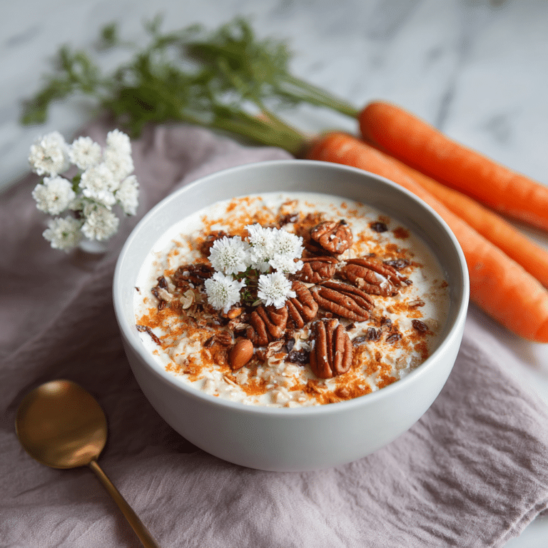 Carrot Cake Cream Oat Bowl Recipe
