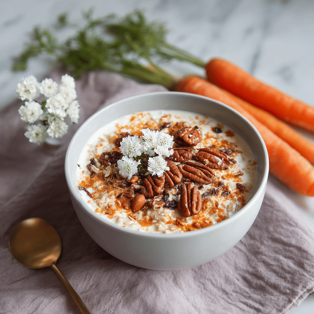 Carrot Cake Cream Oat Bowl Recipe