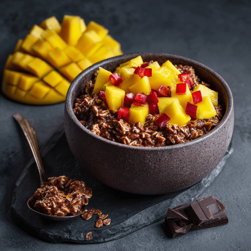 Chocolate Chili Mango Oat Fusion Recipe - Recipe Image