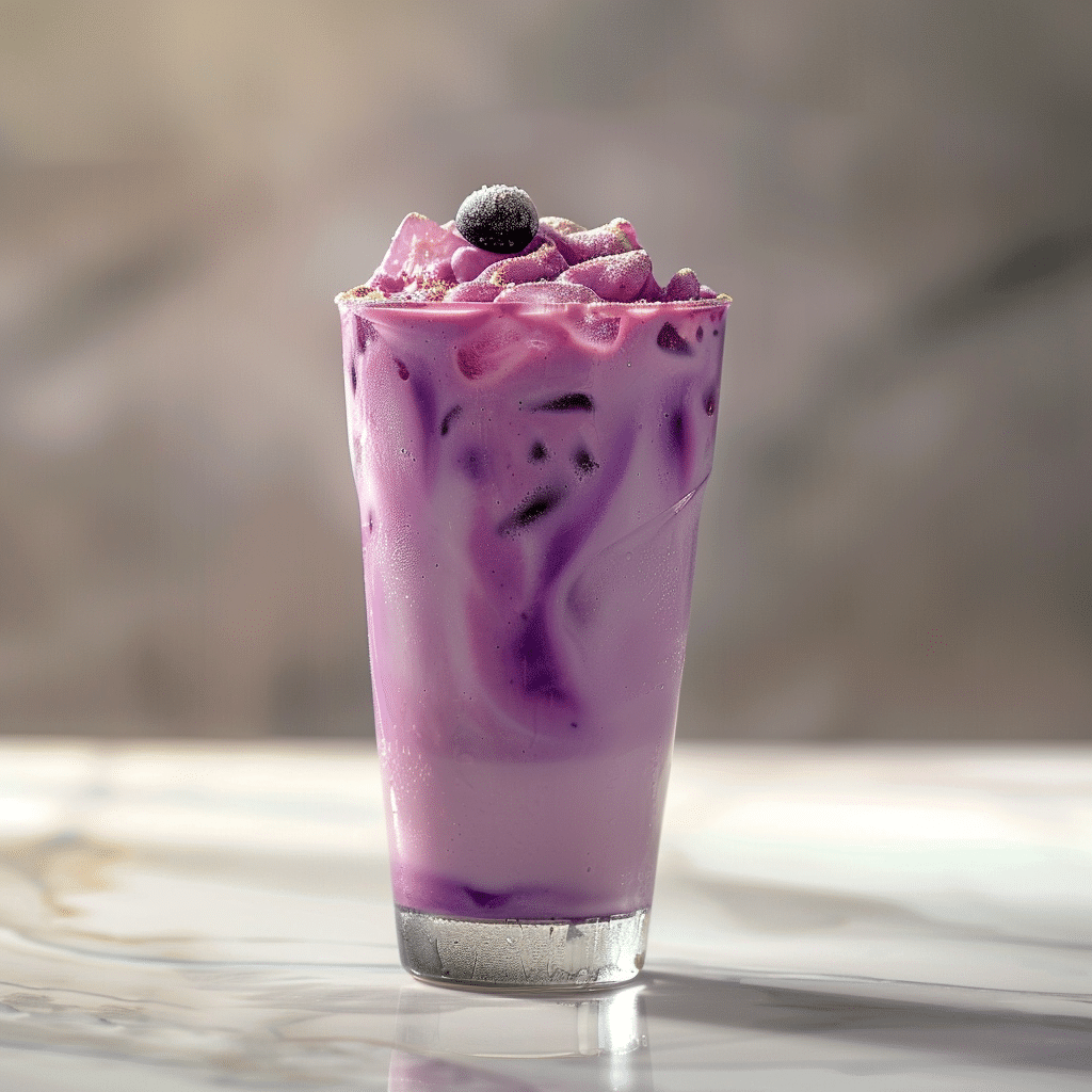 Blueberry Vanilla Milk Refresher Recipe - Recipe Image