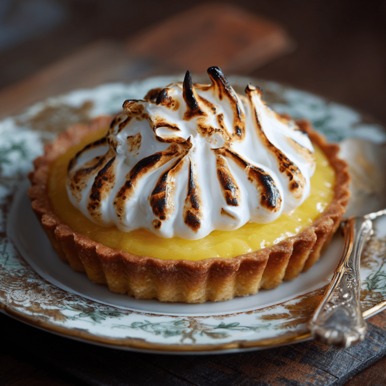 Lemon Curd Tart with Torched Italian Meringue Recipe