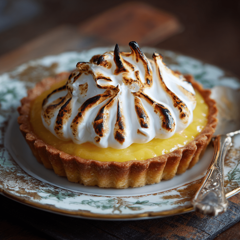 Lemon Curd Tart with Torched Italian Meringue Recipe