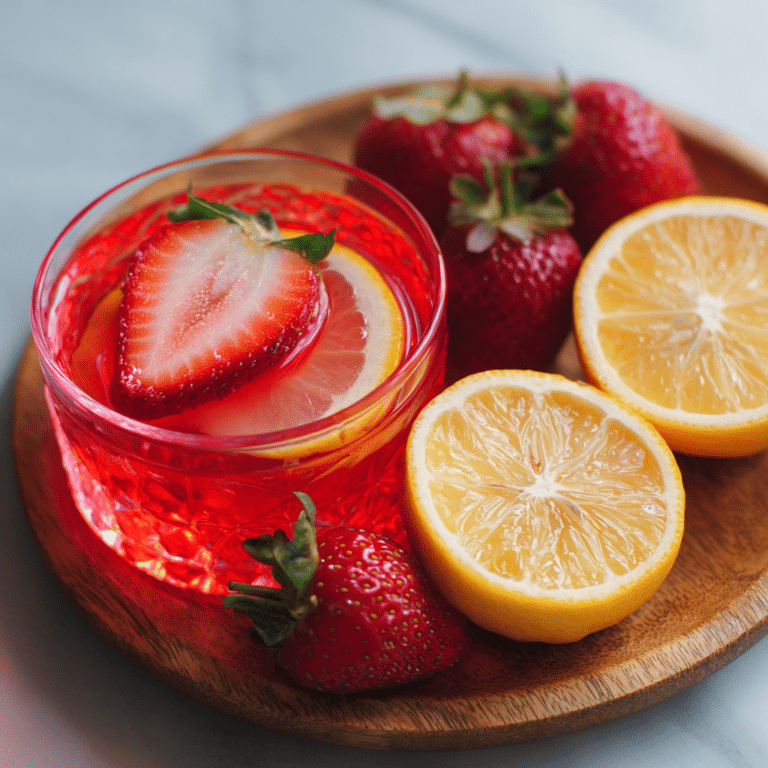 Strawberry Half with Citrus Syrup Recipe