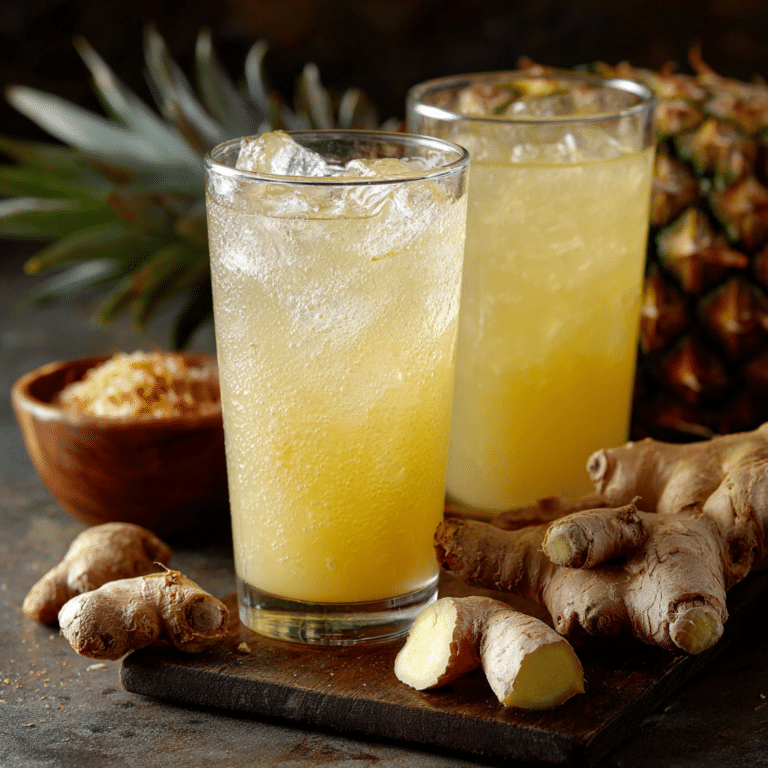 Pineapple Ginger Ice Drink Recipe