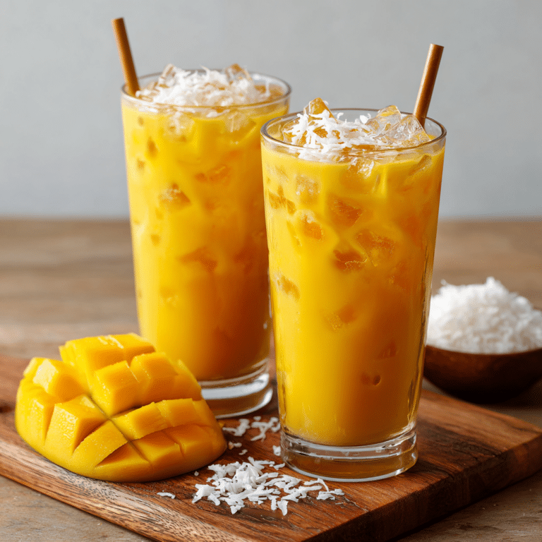 Mango Coconut Iced Elixir Recipe