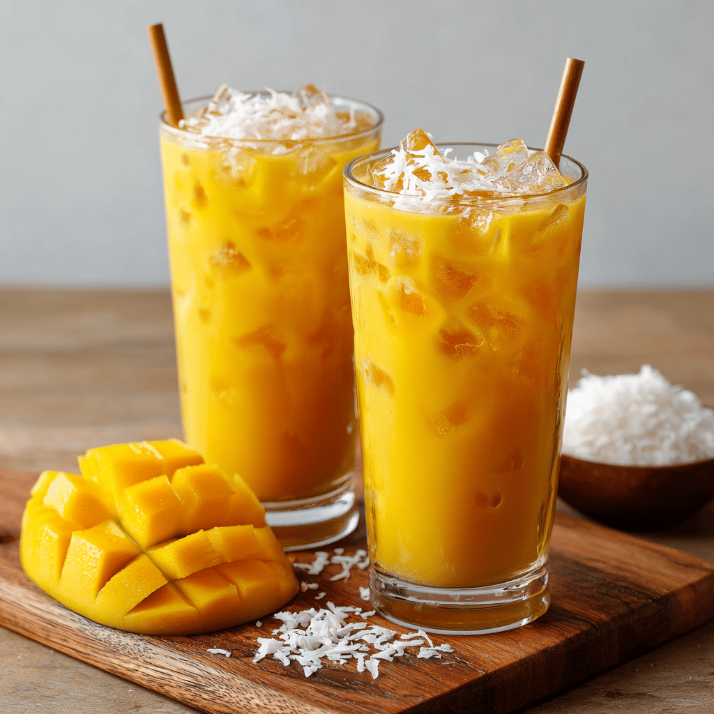 Mango Coconut Iced Elixir Recipe