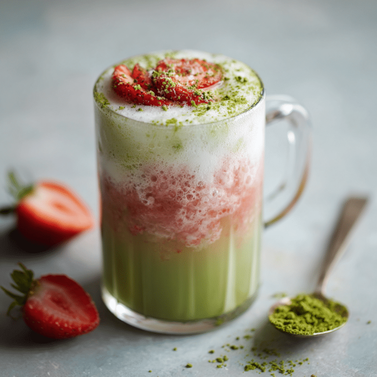 Strawberry Matcha Cloud Drink Recipe