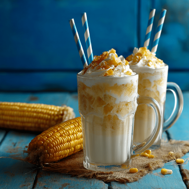 Iced Corn & Vanilla Salted Cream Drink Recipe