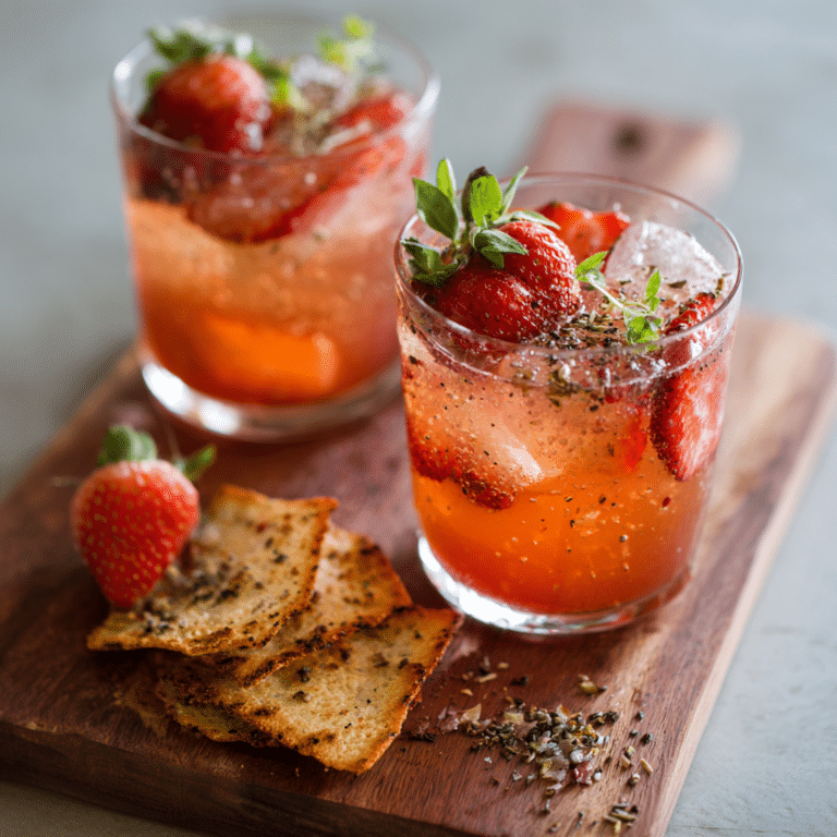 Strawberry & Black Pepper Savory Cooler Recipe