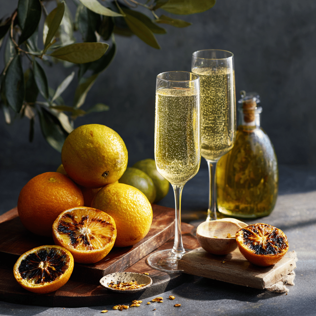 Charred Citrus & Olive Oil Sparkling Blend Recipe