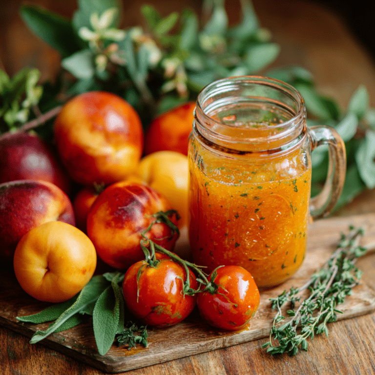 Golden Tomato & Peach Savory Nectar Recipe