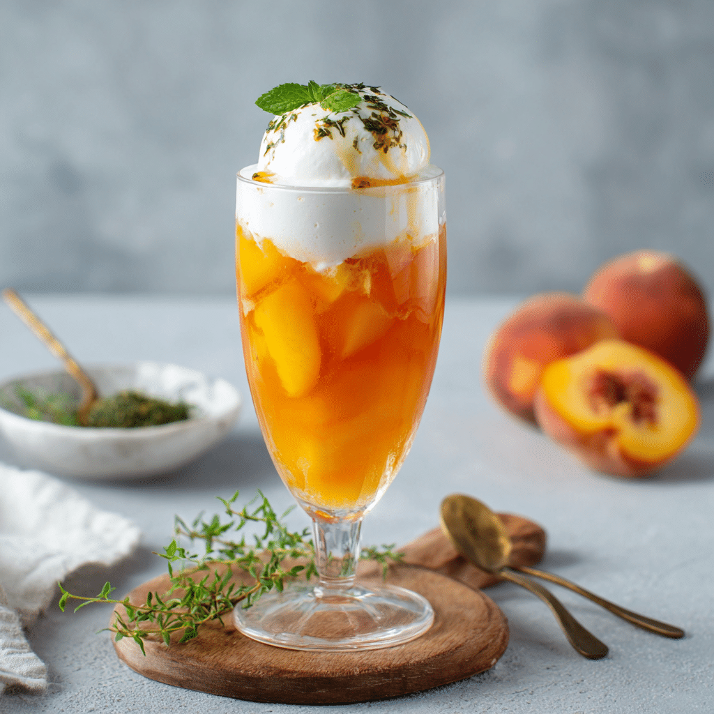 Peach Burrata Smooth Savory Drink Recipe