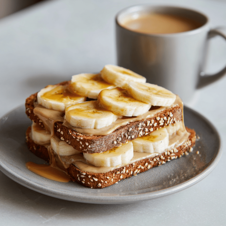 Peanut Butter Toast with Banana Recipe