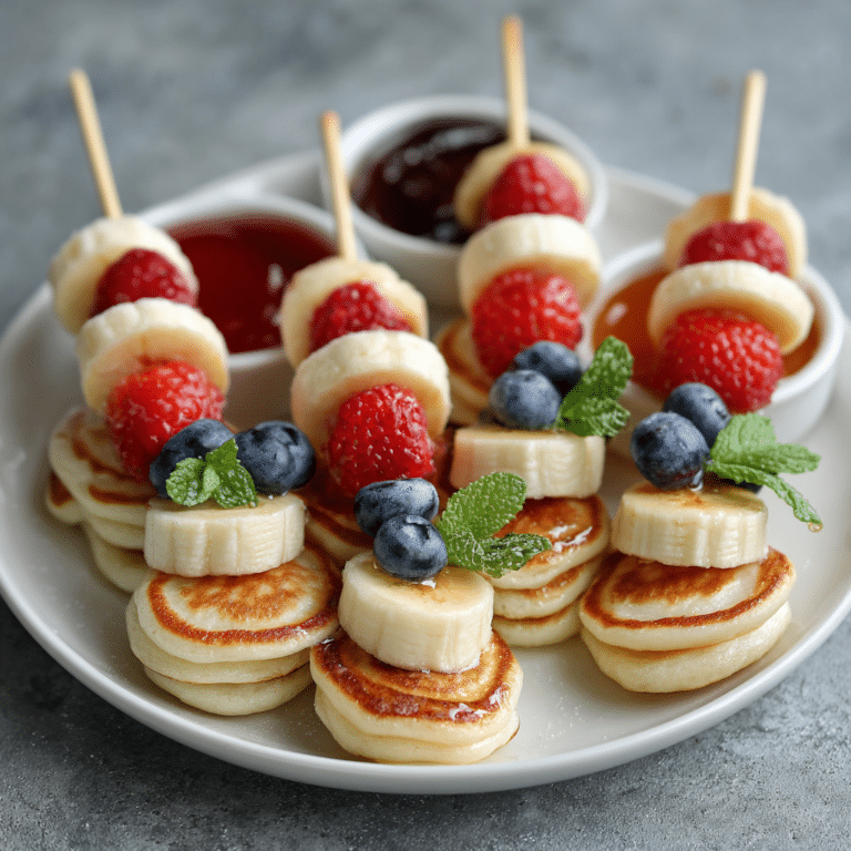Mini Pancake Skewers Recipe