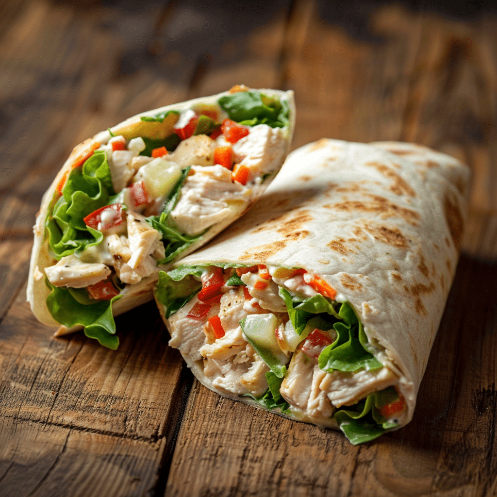 Quick Chicken Salad Wrap Recipe - Recipe Image