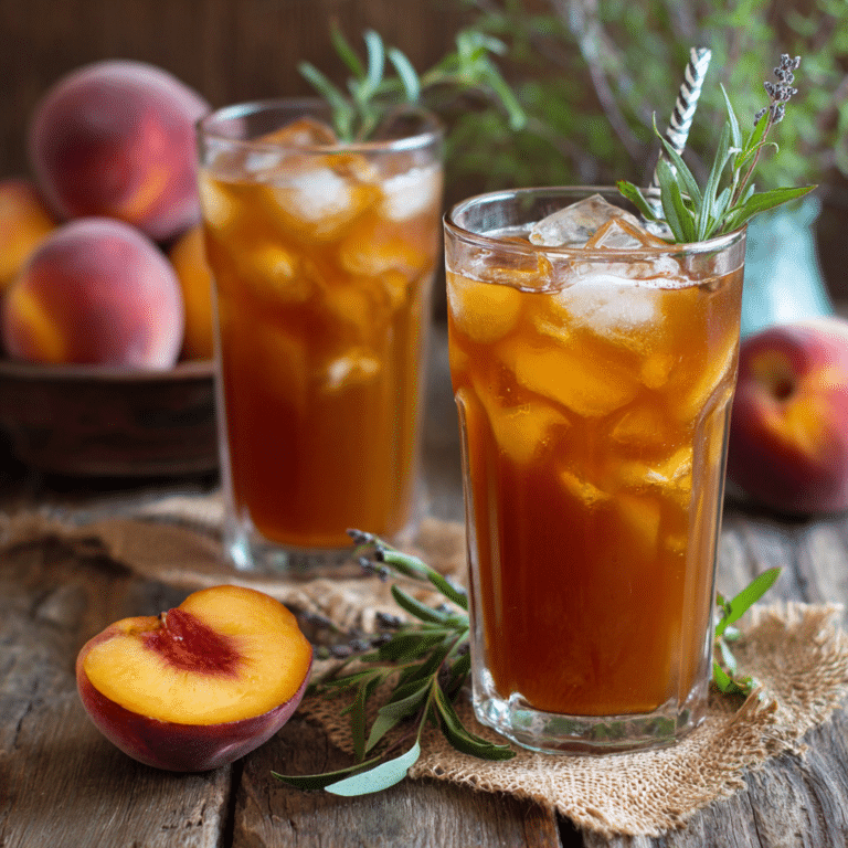 Iced Peach Tea Juice Recipe