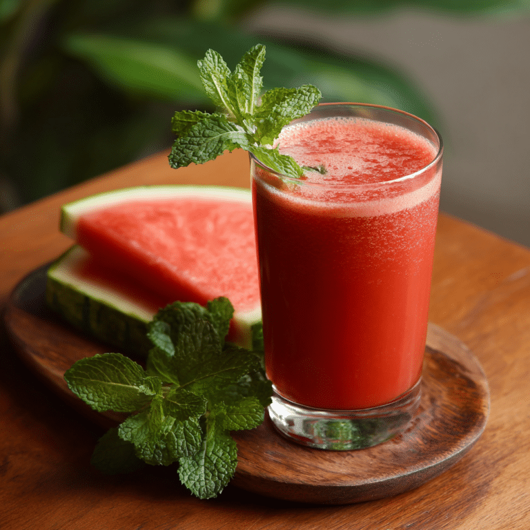 Watermelon Mint Juice Recipe