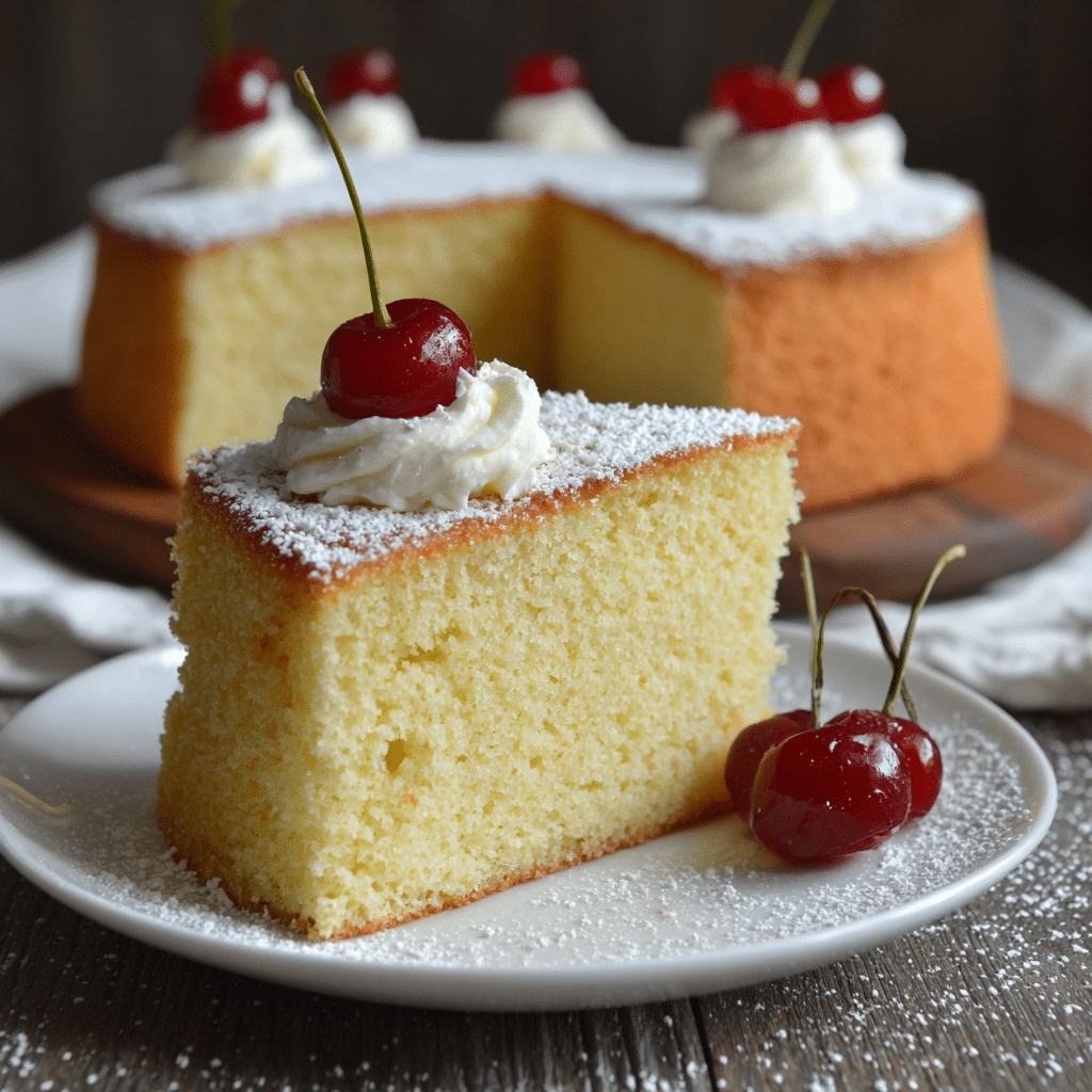 Vanilla Sponge Cake Recipe - Recipe Image