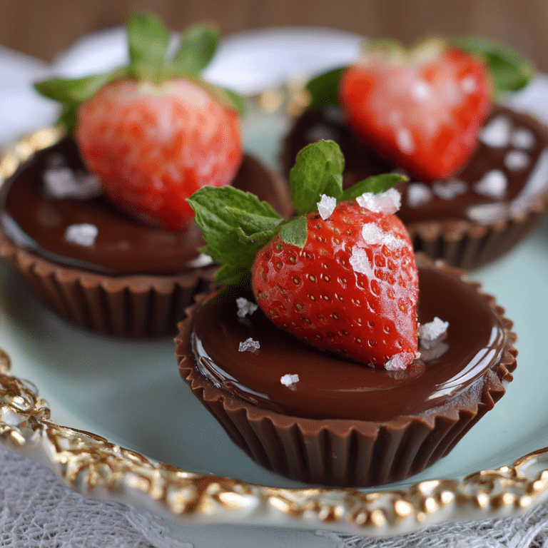 Chocolate Strawberry Cups Recipe