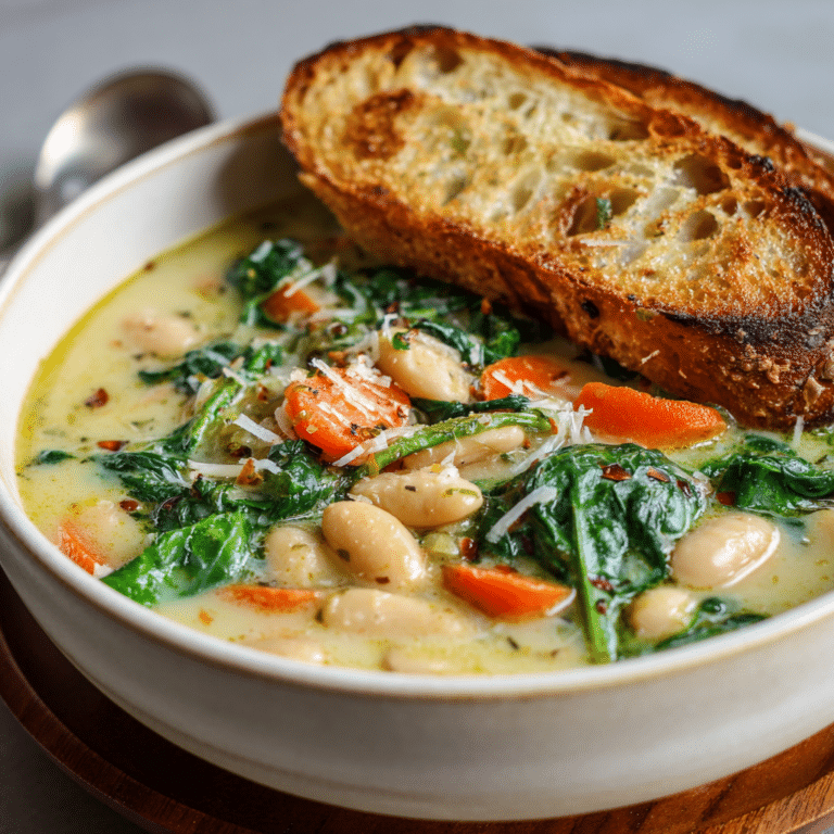 Creamy Tuscan White Bean Soup Recipe