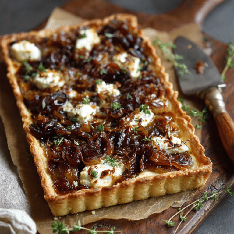 Caramelized Onion & Goat Cheese Tart Recipe