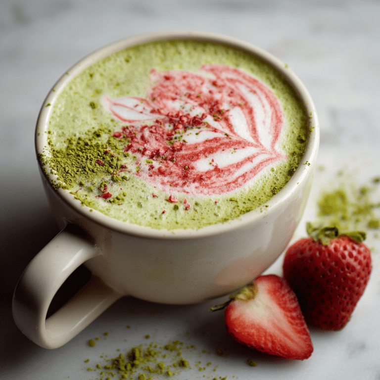 Strawberry Matcha Cloud Latte Recipe