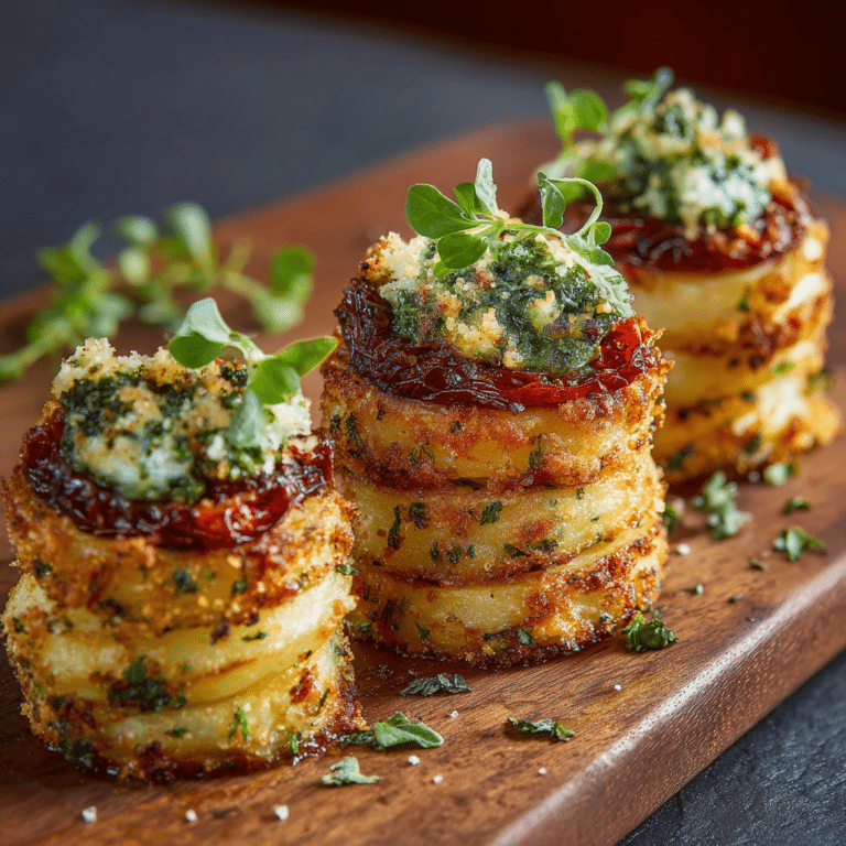 Parmesan Crusted Potato Towers Recipe