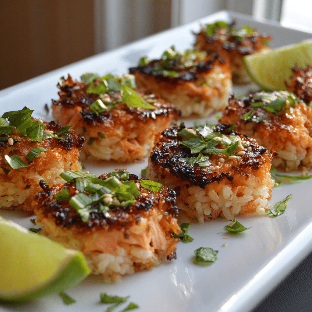Crispy Rice Salmon Bites Recipe