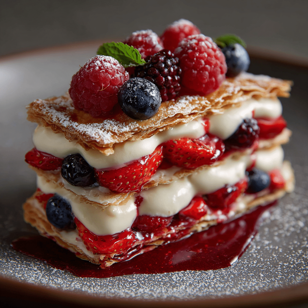 Vanilla Berry Mille-Feuille Recipe