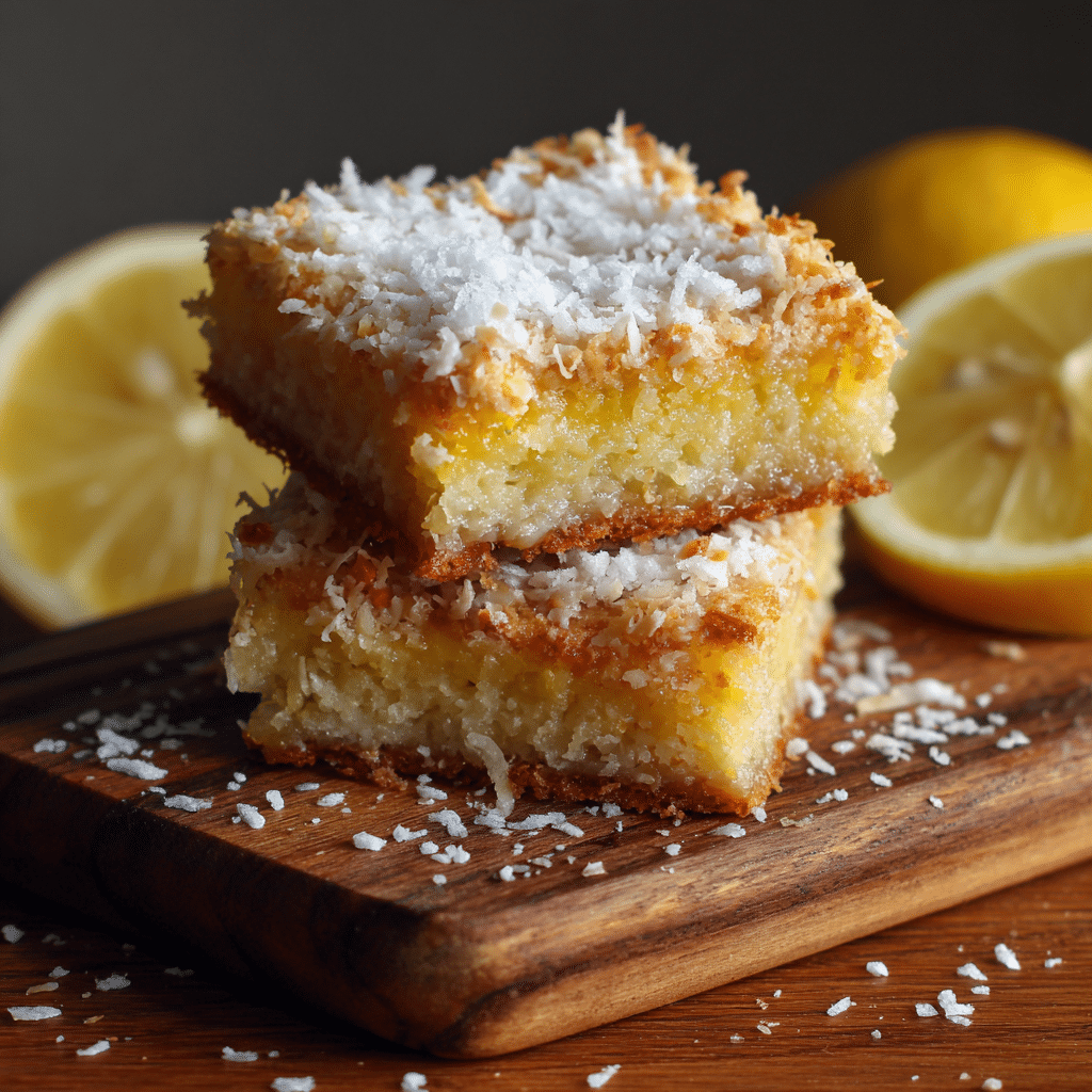Lemon Coconut Bars Recipe