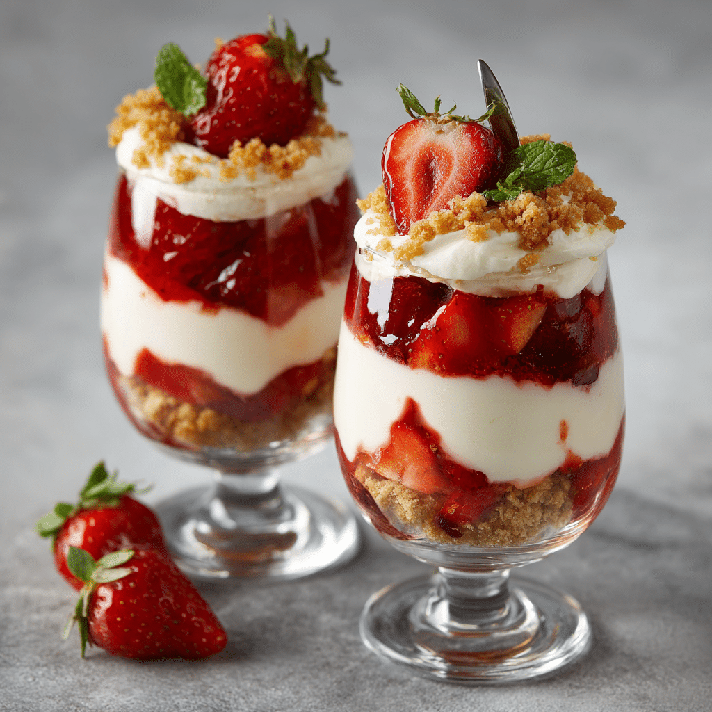 Strawberry Cheesecake Parfaits Recipe