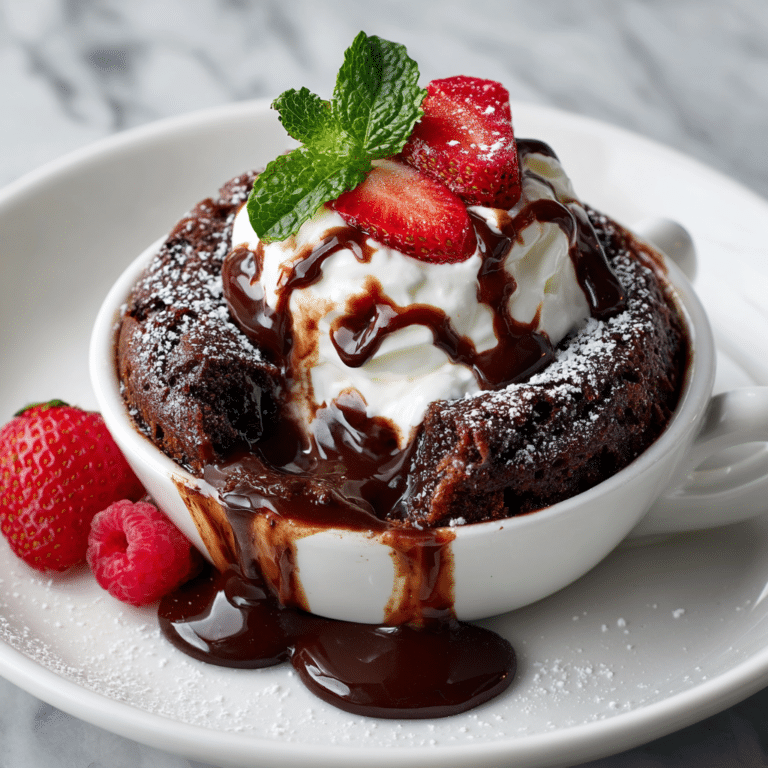 Molten Chocolate Lava Mug Cake Recipe