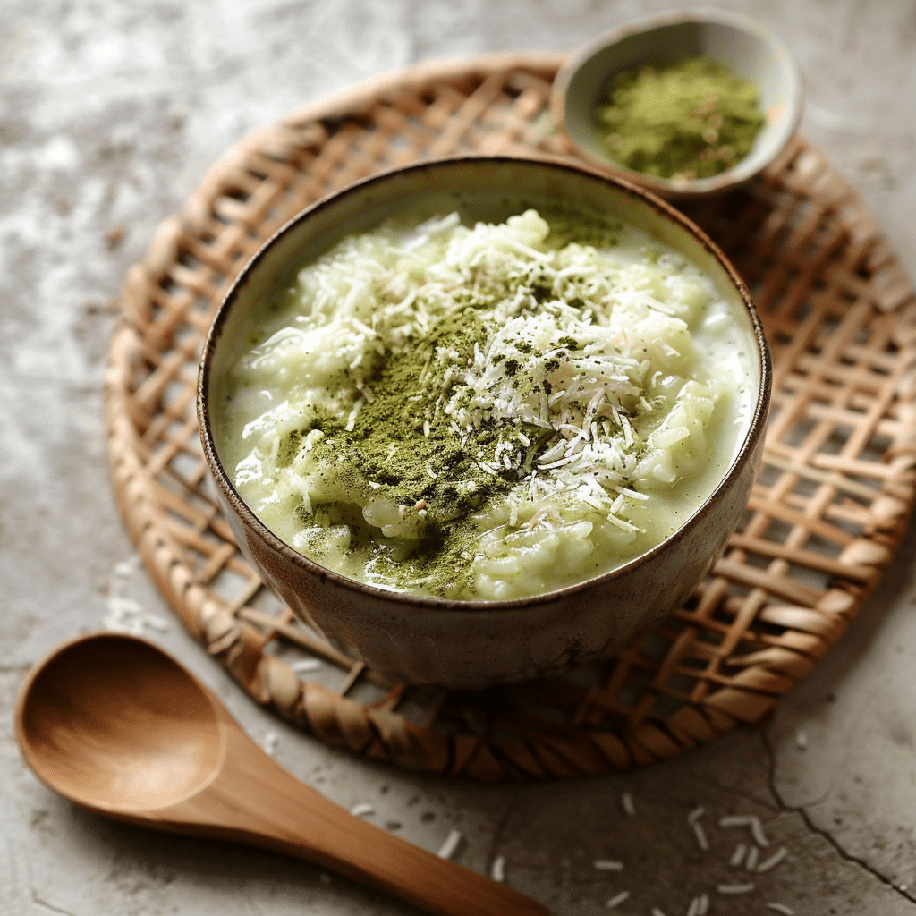 Matcha Coconut Rice Pudding for a Modern Twist Recipe - Recipe Image