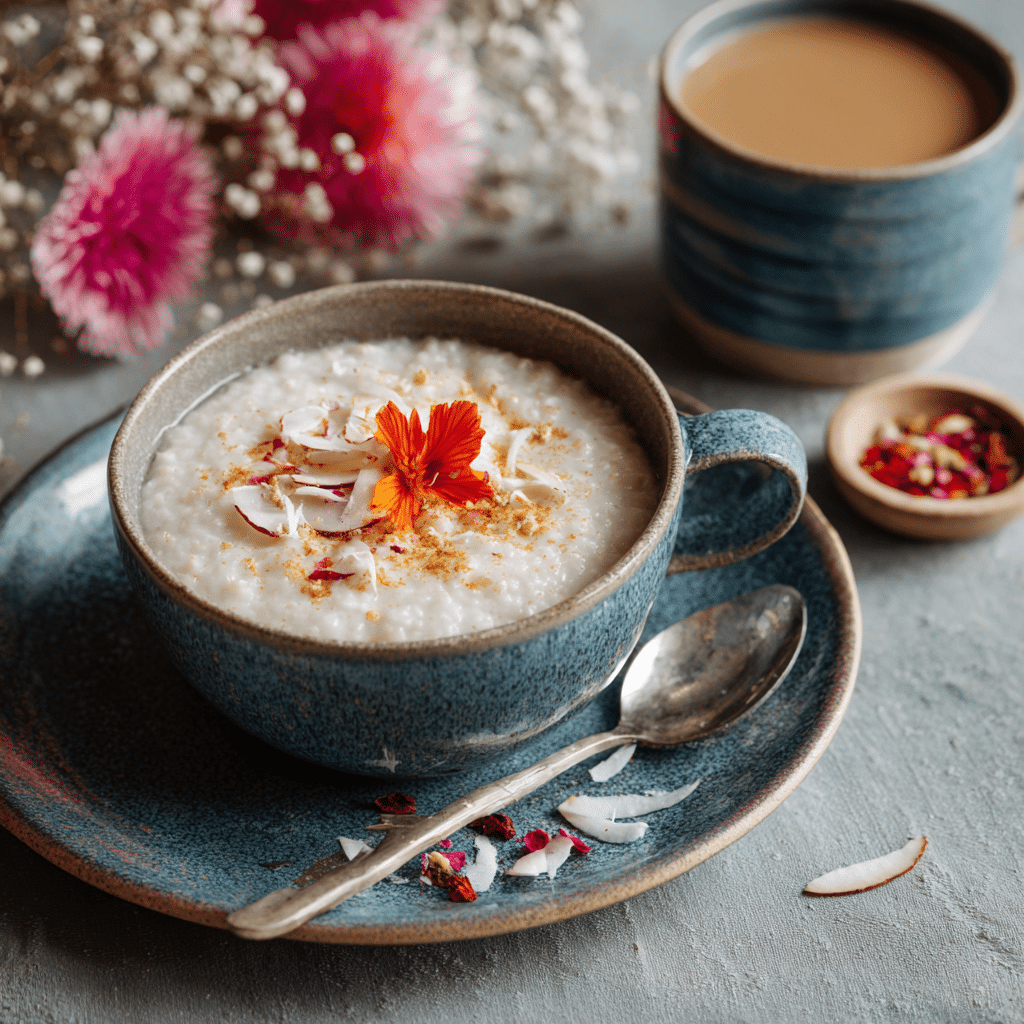 Creamy Coconut Rice Porridge for a Cozy Morning Start Recipe - Recipe Image