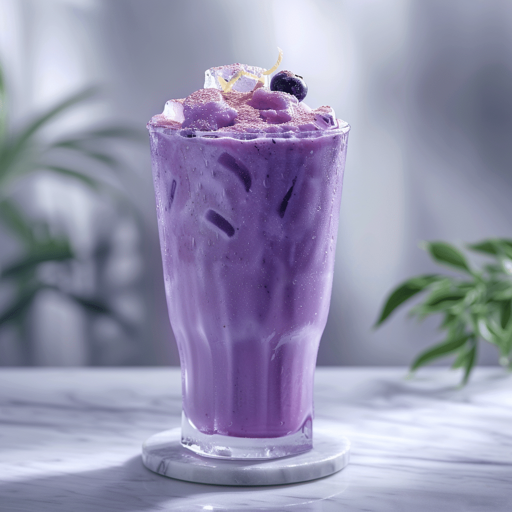 Blueberry Vanilla Milk Refresher Recipe - Recipe Image