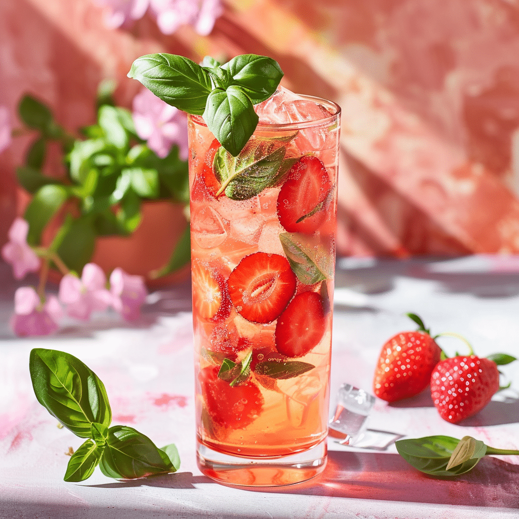 Strawberry Basil Lemonade Recipe - Recipe Image