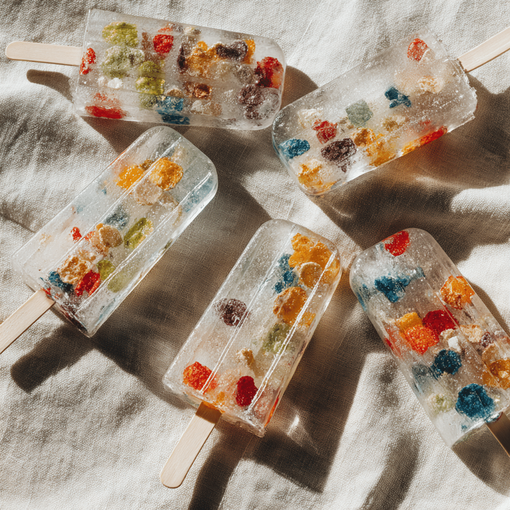 Fruity Cereal Popsicles Recipe - Recipe Image