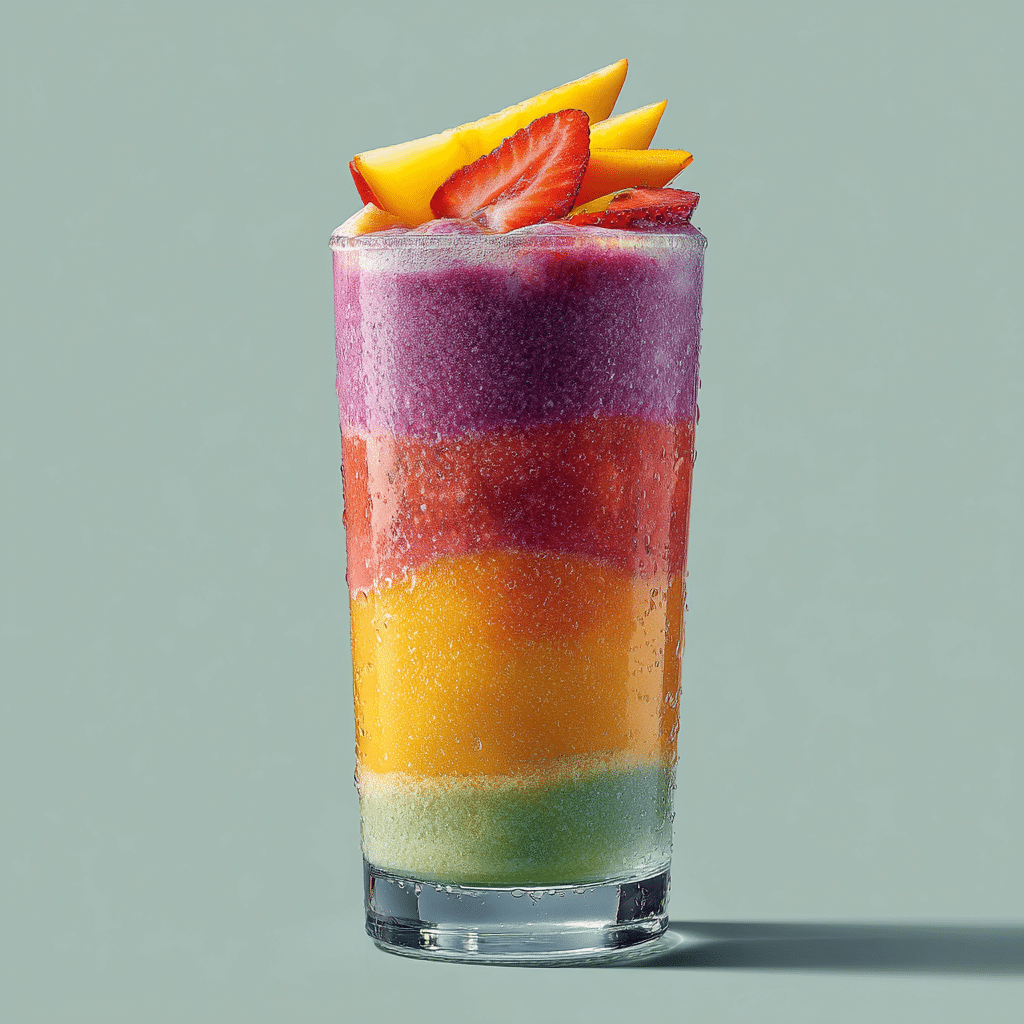 Rainbow Smoothie Ice Layers Recipe - Recipe Image