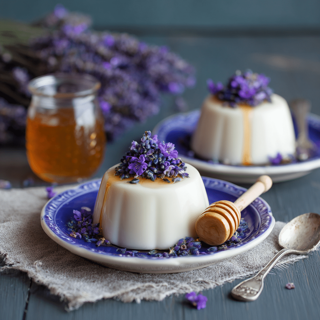Lavender Honey Panna Cotta Recipe - Recipe Image