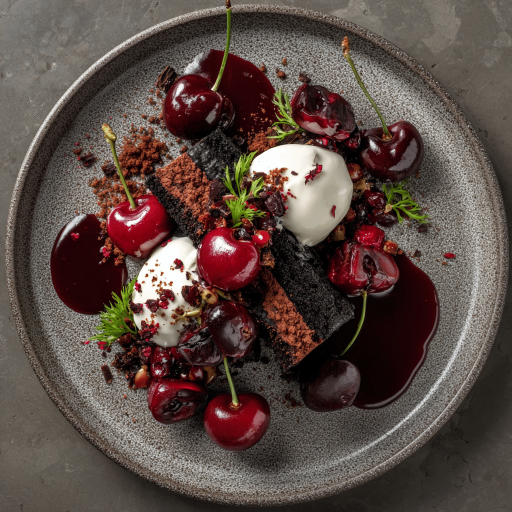 Black Forest Deconstructed Plate Recipe - Recipe Image