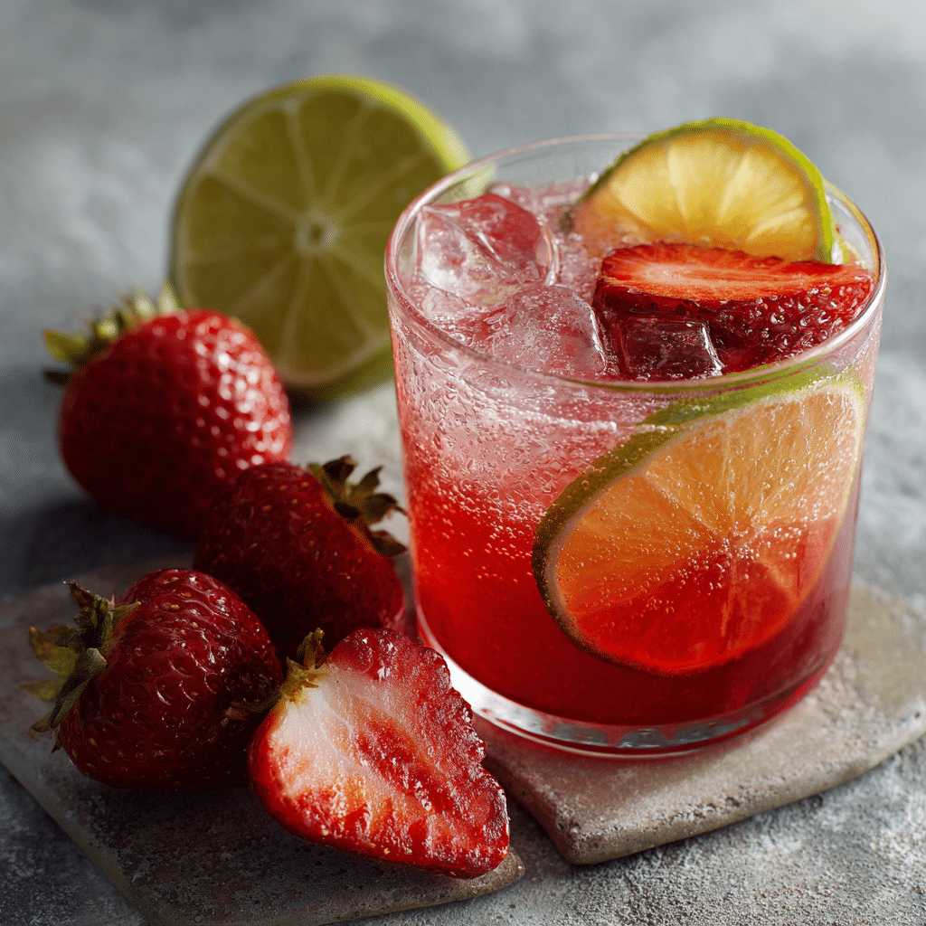 Strawberry Half with Citrus Syrup Recipe - Recipe Image