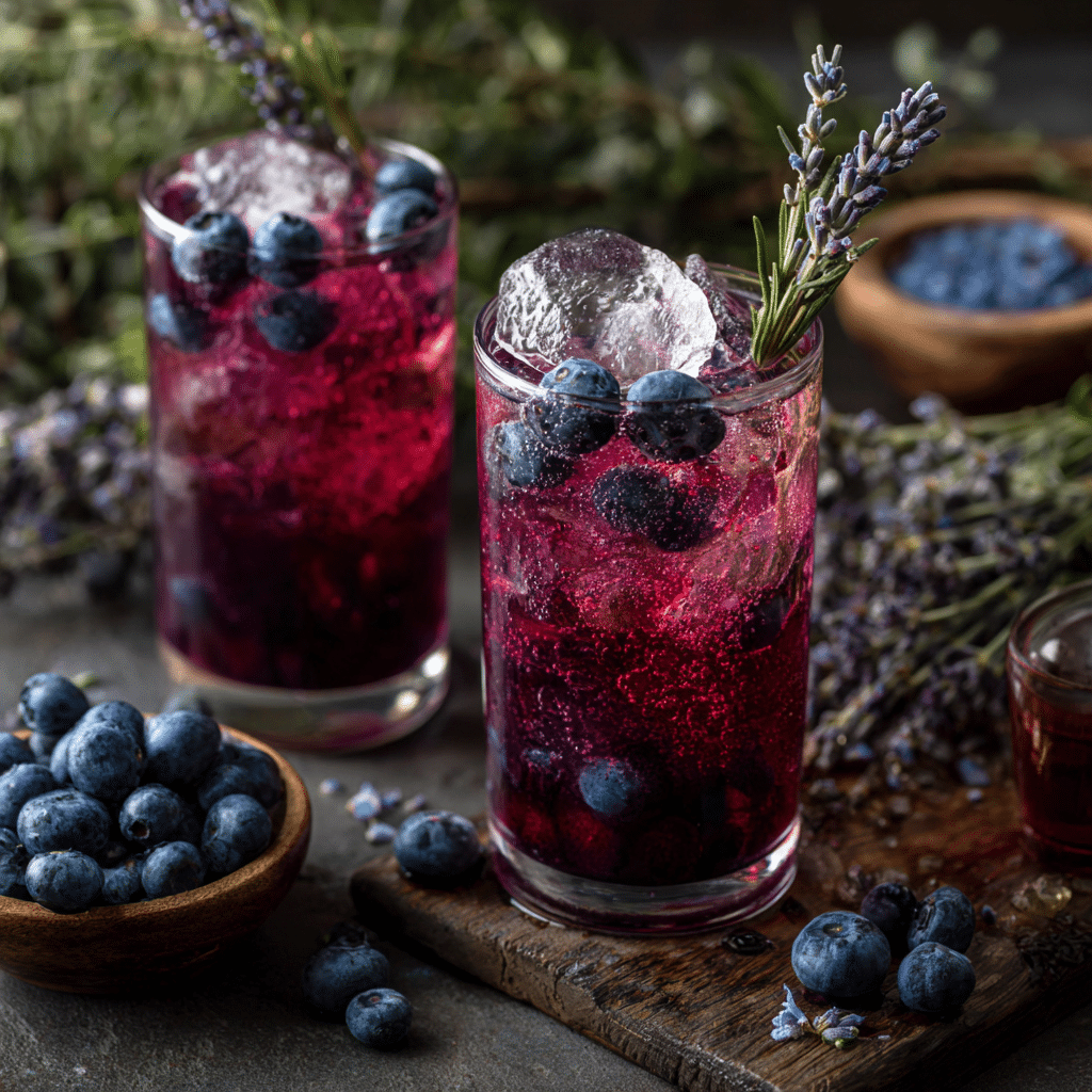 Blueberry Lavender Soda Recipe - Recipe Image