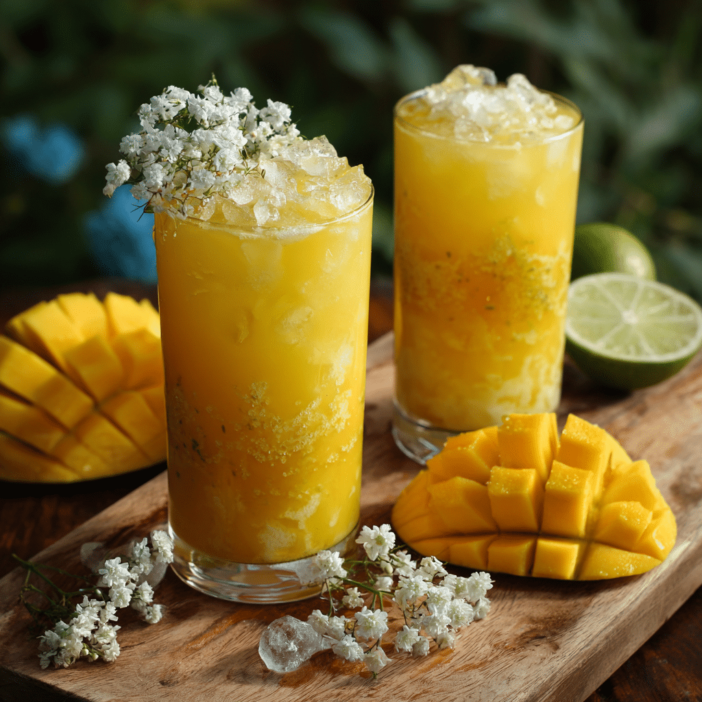 Mango Coconut Iced Elixir Recipe - Recipe Image