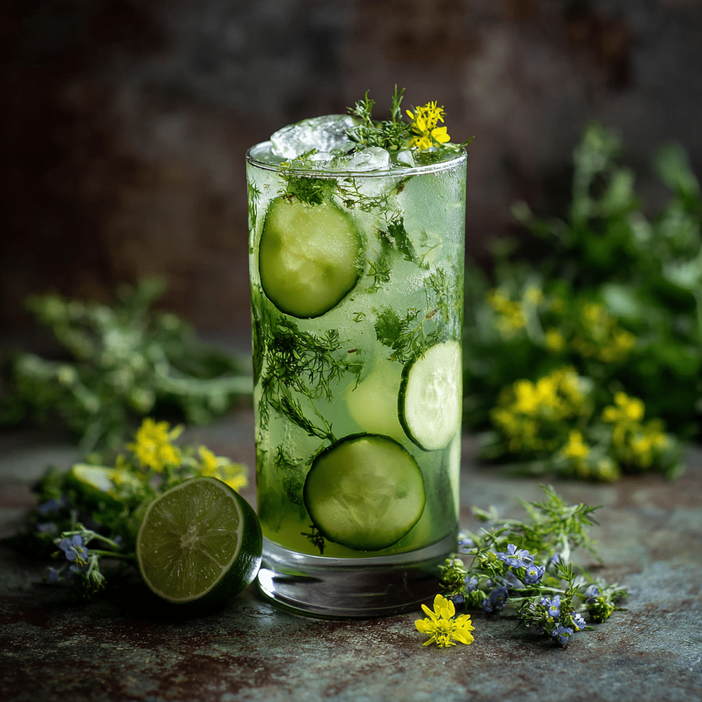 Chilled Cucumber & Herb Velvet Tonic Recipe - Recipe Image