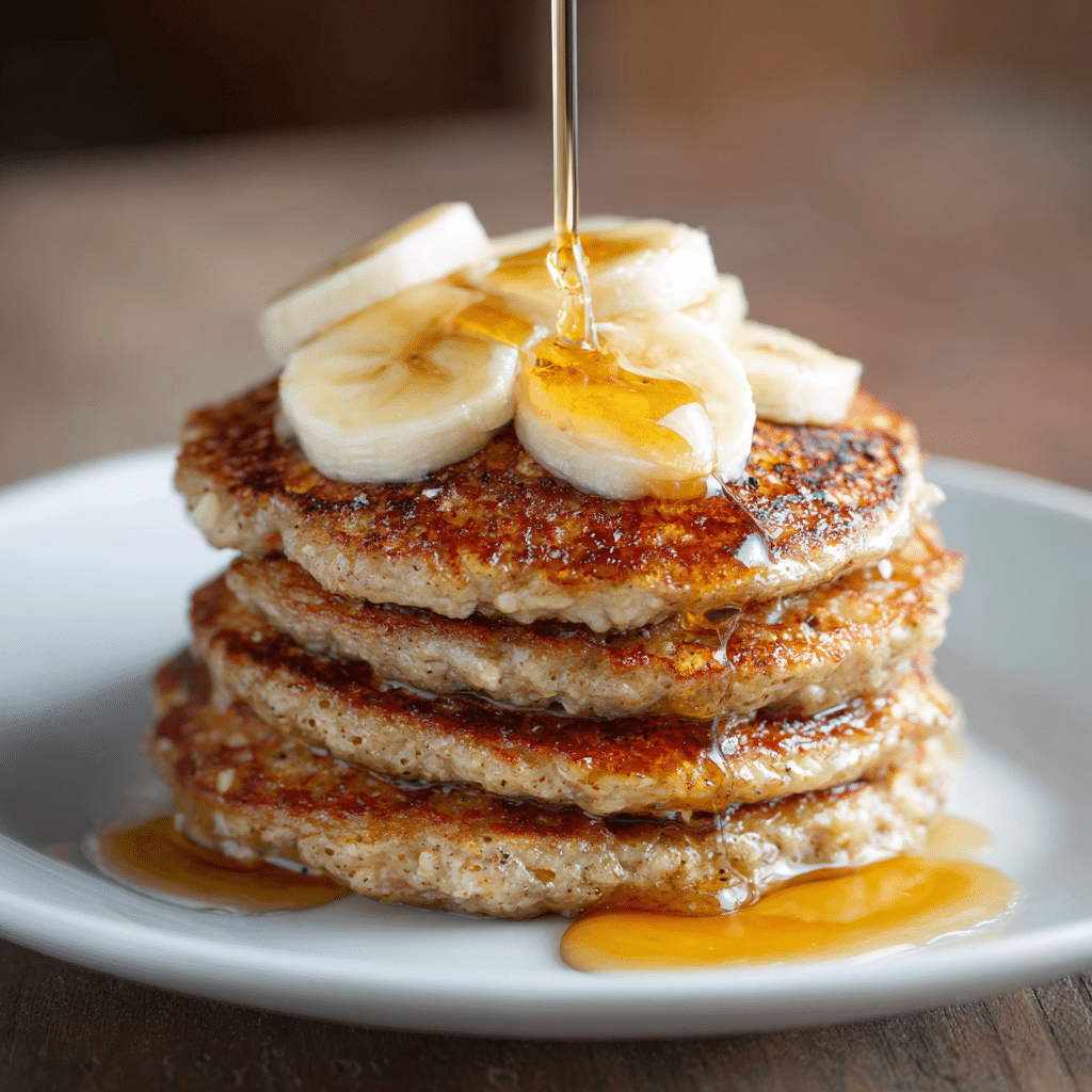 Healthy Banana Pancakes Recipe - Recipe Image