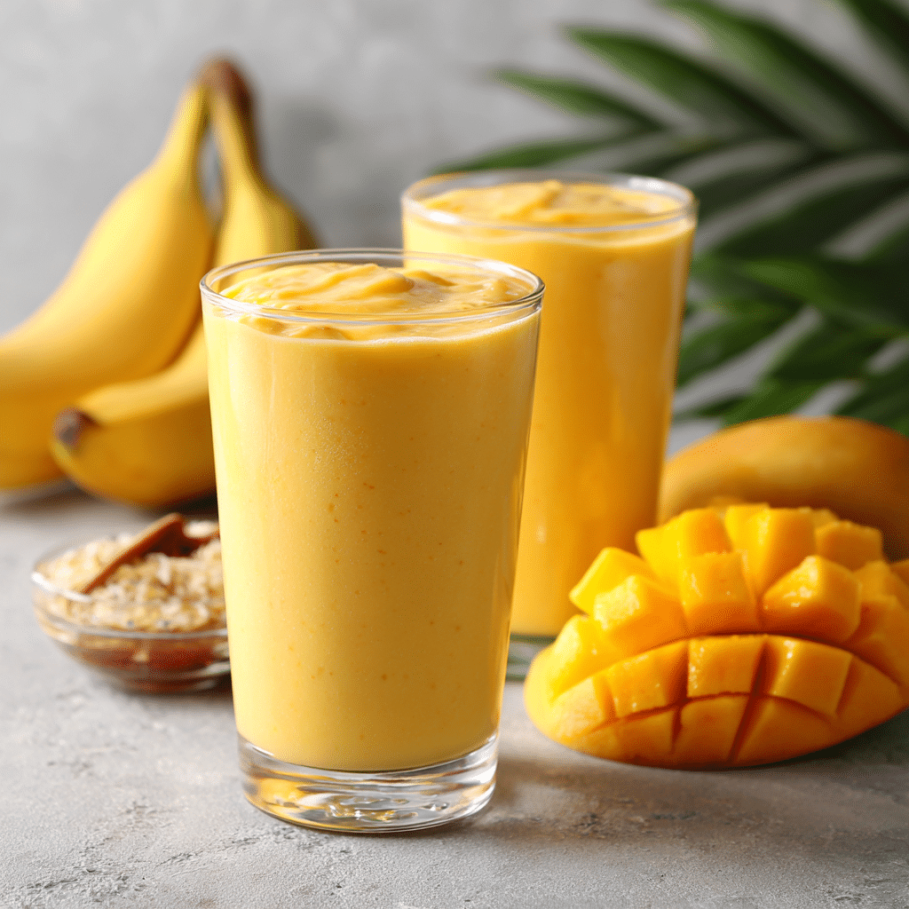 Mango Banana Smoothie Recipe - Recipe Image