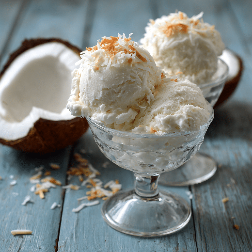 Coconut Ice Cream Recipe - Recipe Image